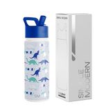 Simple Modern Kinderwaterfles met rietje | Geïsoleerde roestvrijstalen herbruikbare beker voor school, meisjes, jongens | Summit Collection | 530 ml | Dinosaurus Roar