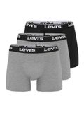 Levis Men's REPEAT LOGO BOXER Boxer Shorts (3-Pack) - Grey Combo, L