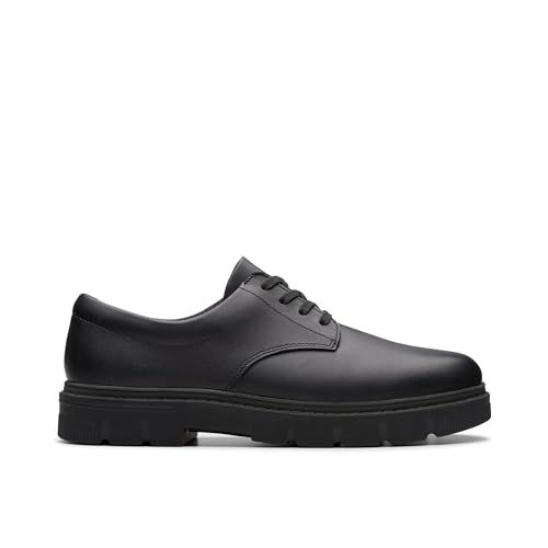 Clarks - 261783016, kinderen, zwart leer, Zwart leder, 38 EU