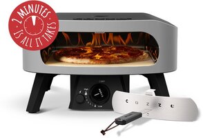 Cozze® 13" Classic pizzaoven gas 30 mbar - Grijs - 6.0 W - Multifunctioneel - Automatisch uitschakelen - 2 jaar garantie