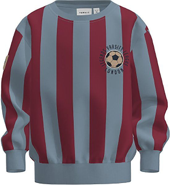 NAME IT Jongens Sweater NMMLANE LS NREG SWEAT BRU Ashley Blue