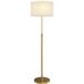 Doré Lampadaire Avec Télécommande Et Luminosité Réglable 3000k-6000k - Lampe À Abat-jour En Tissu, Ø 40 X 133-168 Cm