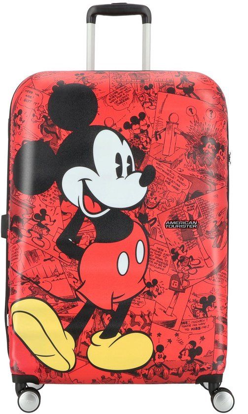 American Tourister Koffer - Wavebreaker Disney spinner (4 wielen) 77/28 cm - Mickey comics red - 96 l