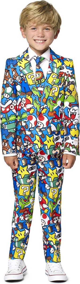 OppoSuits - Super Mario™ - Jongens Pak Carnaval - Maat 6