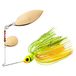 Spinnerbait Booyah Blade Spinnerbait A Double Palette Ovale Longue + Colorado - 10G - Chartreuse Perch