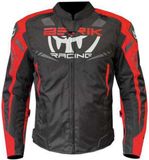 Berik Amras waterdichte motorfiets textieljas Zwart/rood/wit Maat 52