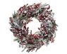 Everlands Kerstkrans met rode bes, groen, 14x60x60 cm