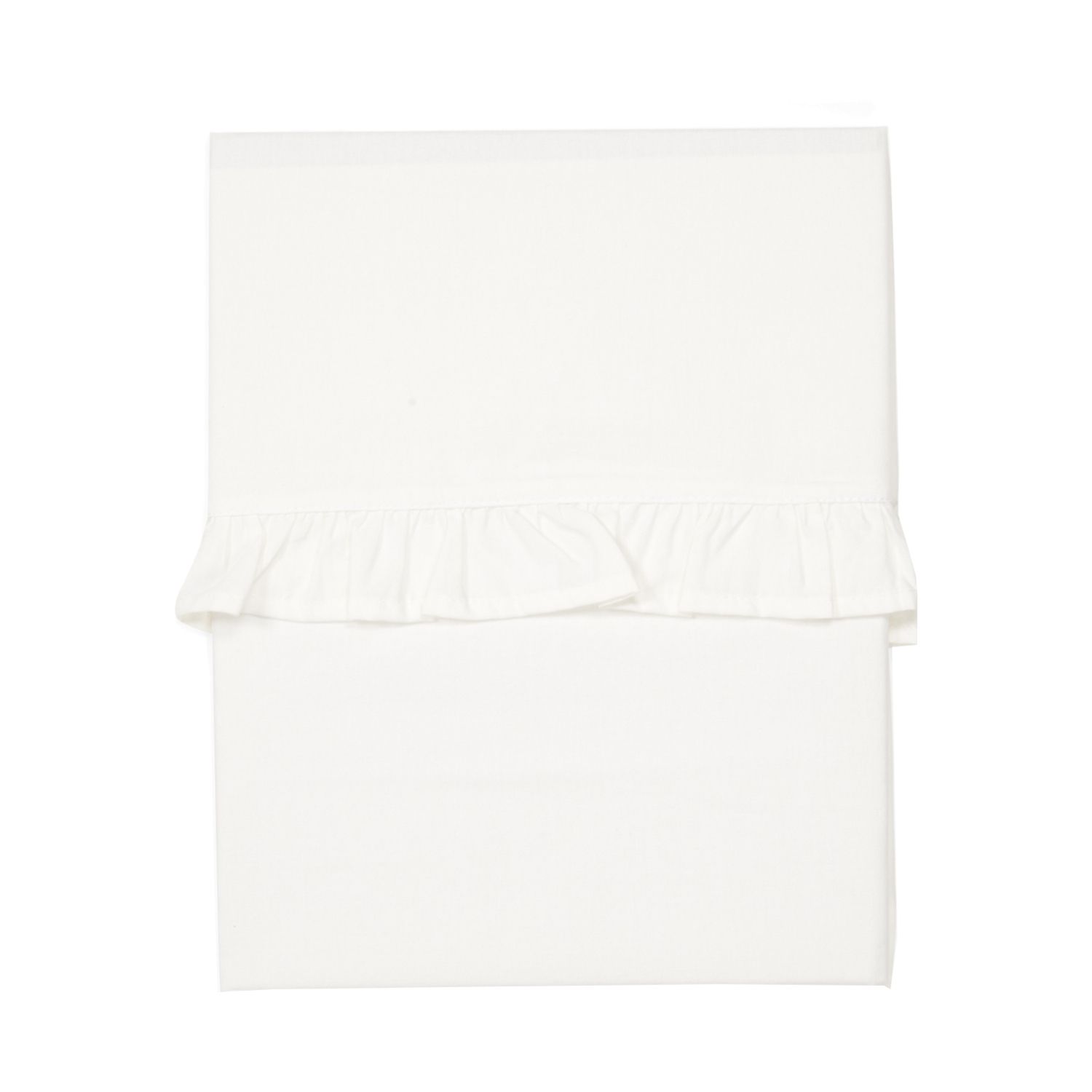 Koeka Ruffle Ledikantlaken Warm White 110 x 140 cm