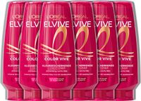L'Oréal Paris Elvive Color Vive Après-shampoing - Cheveux colorés ou mèches - Maintient l'intensité et la vivacité de la couleur - 6x200ml
