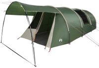 vidaXL Tunneltent voor 4 Personen Groen en Wit