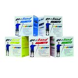 CanDo® Go-Band, trainingsband/gymnastiekband, lengte 45 m, geel (zeer licht)