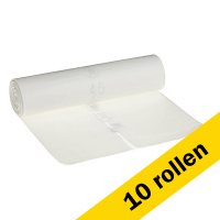 123schoon Aanbieding: 10x Vuilniszakken 120 liter | 25 stuks | LDPE | Type 60 Transparant | 123schoon