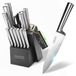 14-piece knife set with block and sharpener