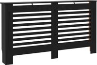vidaXL Radiatorombouw 152x19x81 cm MDF zwart