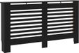 vidaXL Cache-radiateur 152x19x81 cm MDF Noir
