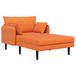 vidaXL Oversized chaise longue Orange Coton