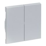 LEGRAND SEANO serieschakelaar afdekking gelakt aluminium 765208