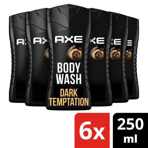 AXE Dark Temptation 3-in-1 Douchegel - 6 x 250 ml - Voordeelverpakking