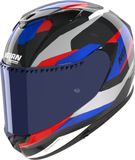Nolan X-904 Ultra Carbon Calibro Quin Helm - Zwart/blauw/rood - Maat XS