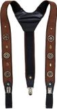Bristol Novelty Unisex Adults Steampunk Braces (Brown)