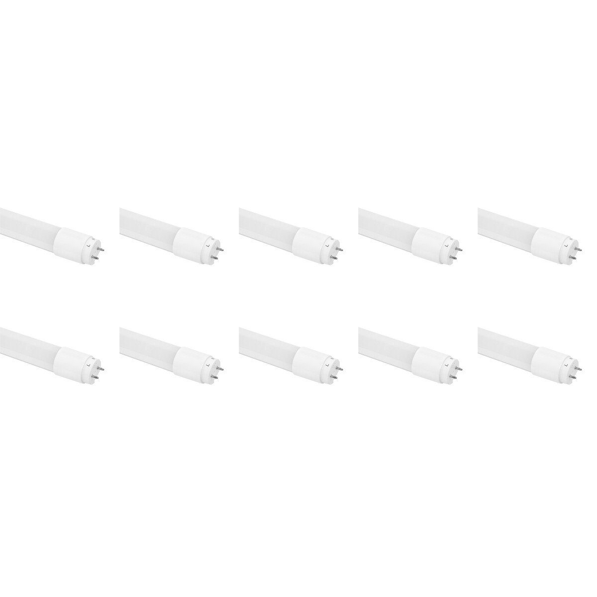 BES LED Voordeelpak LED TL Buis T8 10 Pack - Aigi - 120cm 18W High Lumen 140 LM/W - Natuurlijk Wit 4000K