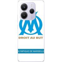 Maniacase Beschermhoes Xiaomi Redmi Note 14 5G logo om olympique de marseille blanc