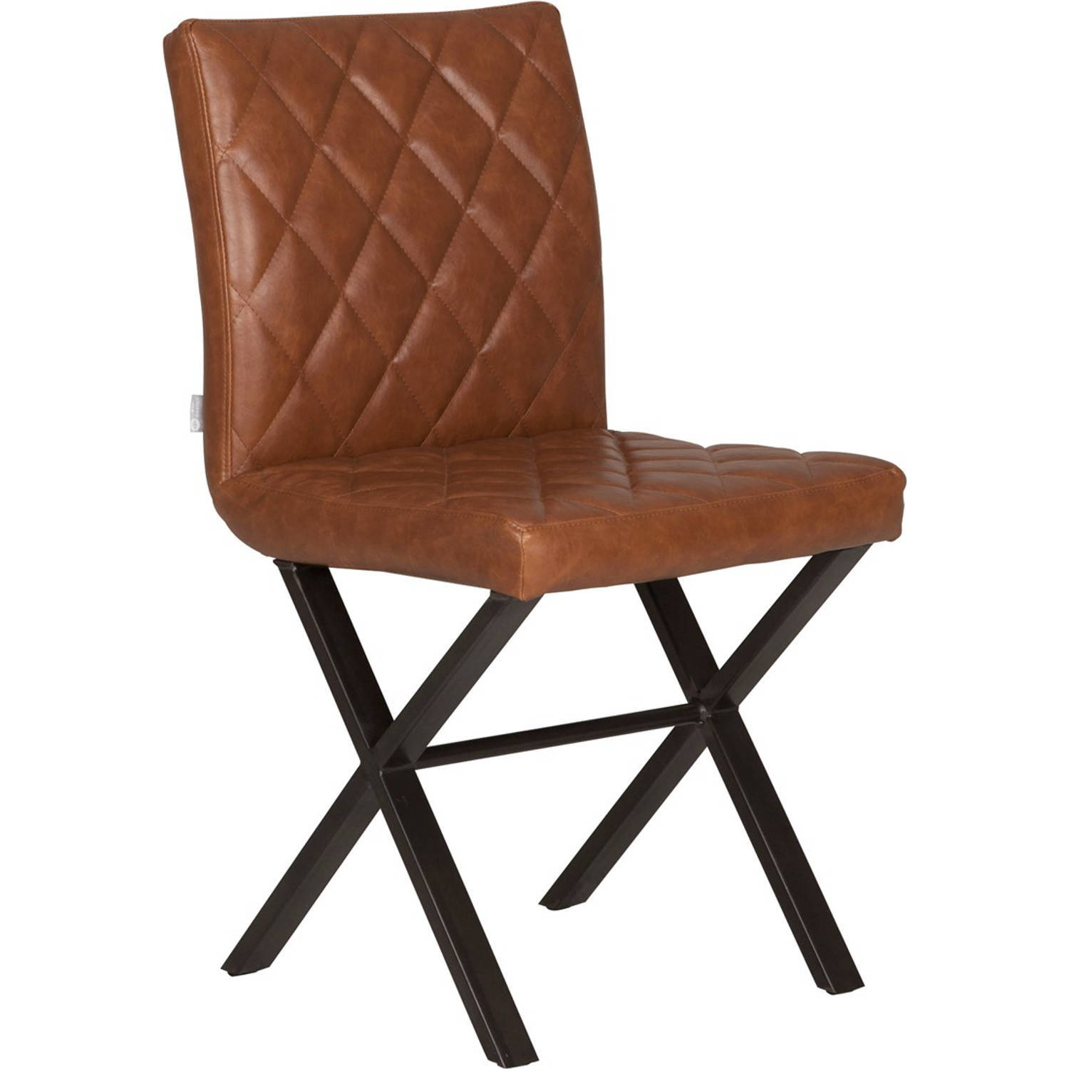 d-Bodhi Eetkamerstoel Alabama, bull recycled leather cognac