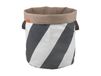 Mette Ditmer Panier à linge Diagonal Ø40x50 cm Gris foncé-blanc cassé