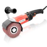 HYCHIKA 1400W satineermachine, borstelslijpmachine voor het renoveren van oppervlakken, houtrenovatieslijpmachine 8 versnellingen Variabel toerentalbereik 600-3600 tpm, metaalschuurmachine