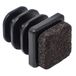 Adsamm INS-R-F-BL-1515-32 32 x lamellenstop met vilt, zwart, 15 x 15 mm