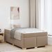 Prolenta Maison Exclusive - Bedframe, cappuccino kleur, 120 x 190 cm, PVC