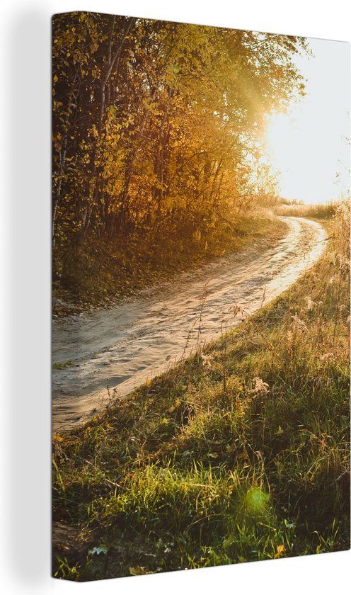 OneMillionCanvasses Canvas schilderij 90x140 cm - Natuur - Boom - Multicolor - Modern - Wanddecoratie