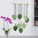 Ibenzoa® Handgeknoopt Macrame Bladeren Wanddecoratie - Vert