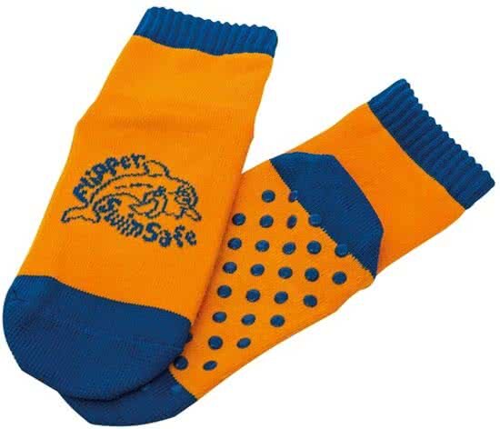 Swimsafe Aquasokken Flipper oranje/blauw maat 19-22