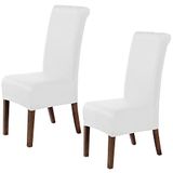 Stoelbekleding met rugleuning, vuilafstotend, wit