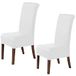 Stoelbekleding met rugleuning, vuilafstotend, wit