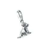 Giorgio Martello Milano Giorgio Martello Charm, Bedel, Hanger 925/000 Gerhodineerd Gepolijst Zilver Zittende Hond