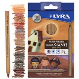 LYRA Kleurpotloden Skin Tones 12 stuks