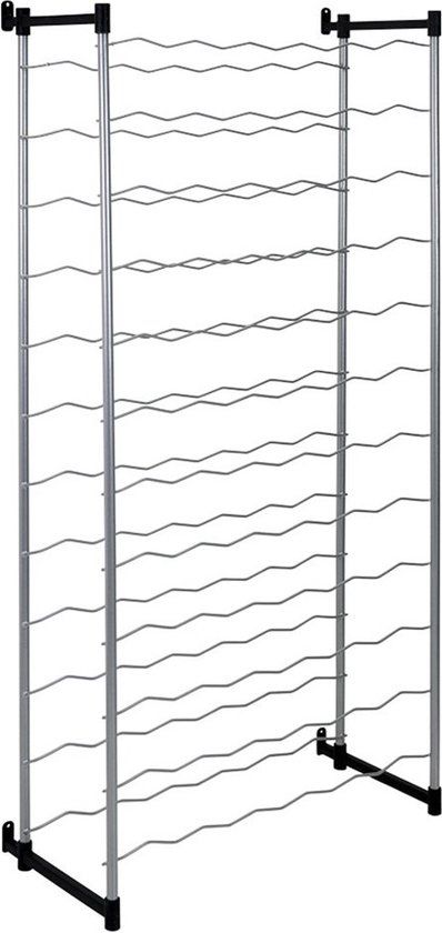 Tomado Bardolino Flessenrek - 72 flessen - Zilvergrijs/Zwart