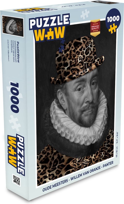 MuchoWow Puzzel Oude meesters - Willem van Oranje - Panter - Legpuzzel - Puzzel 1000 stukjes volwassenen