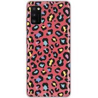 1001 coques Samsung Galaxy A31 Leopard colore bedrukt siliconen hoesje