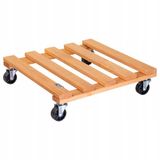 many_brands Wagner Paetti plantenonderzetter 38x38x9.5cm, hout, terracotta, vierkant, 120kg draagvermogen