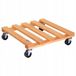many_brands Wagner Paetti plantenonderzetter 38x38x9.5cm, hout, terracotta, vierkant, 120kg draagvermogen