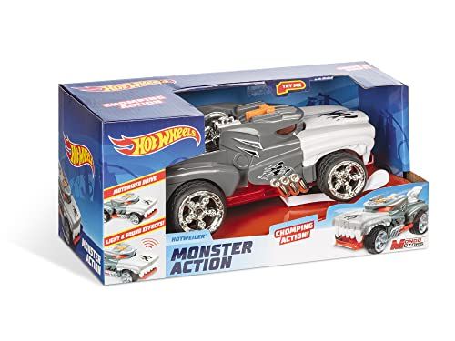 Mondo Motors 51221 Hot Wheels Monster Action HOTWEILER kinderkoppeling - licht en geluid