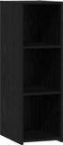 vidaXL Dressoir Zwart Eiken 30 x 41 x 93 cm Bewerkt Hout