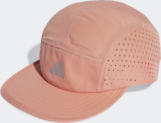 adidas Performance Running x 4D HEAT.RDY Five-Panel Pet - Unisex - Rood- Volwassenen (L/XL)