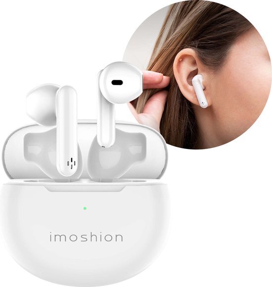 imoshion TWS-i2 Bluetooth oortelefoon draadloze hoofdtelefoon - wit