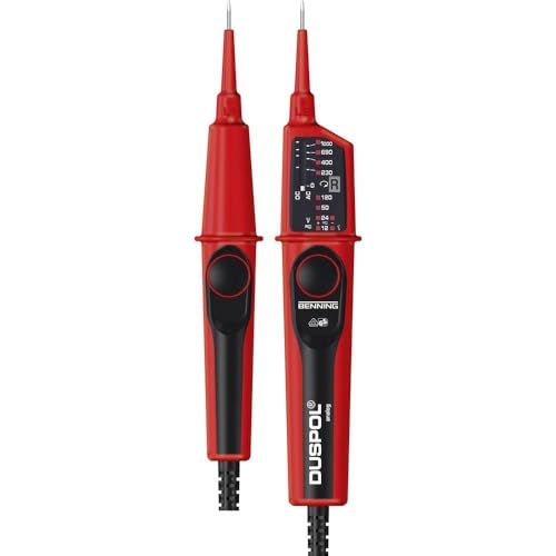 Benning 050261 Duspol Analoge Spanningstester, Tot 1000 V Ac, Rood/Zwart
