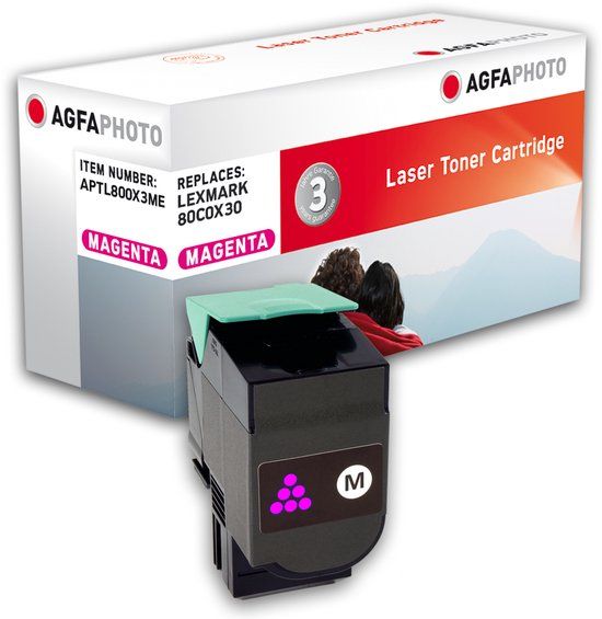 AgfaPhoto APTL800X3ME tonercartridge Magenta
