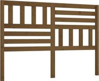 vidaXL Hoofdbord 141x4x100 cm massief grenenhout honingbruin